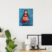 Jesus Christus Gemälde von Alfred Fox Poster (Heimbüro)