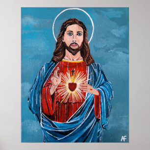 Jesus Christus Gemälde von Alfred Fox Poster