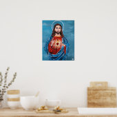 Jesus Christus Gemälde von Alfred Fox Poster (Küche)