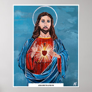 Jesus Christus Gemälde von Alfred Fox Poster