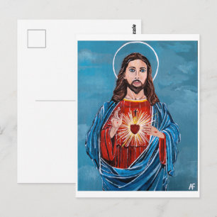 Jesus Christus Gemälde von Alfred Fox Postkarte