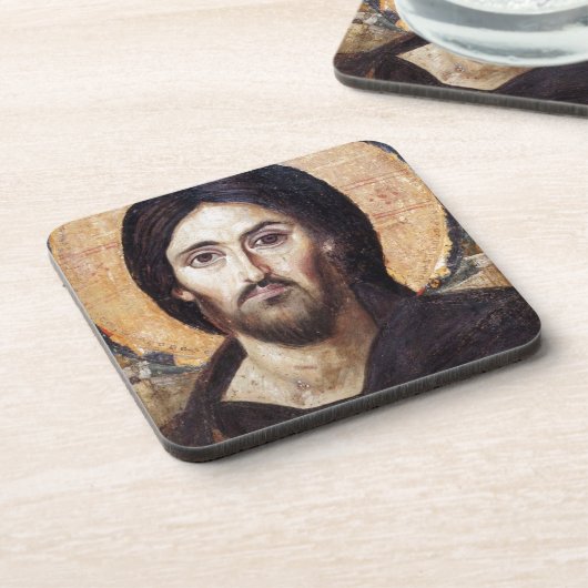 Jesus Christus Getränkeuntersetzer (Linke Seite)