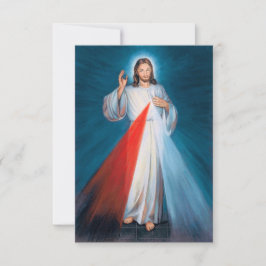 Jesus Christus Göttliche Barmherzigkeit Heiliges H Dankeskarte