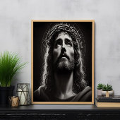 Jesus Christus Göttlicher Blick der Hoffnung Poster