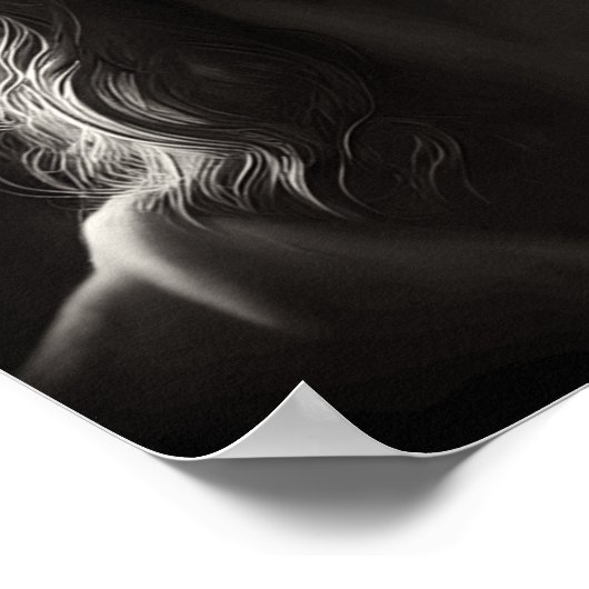 Jesus Christus Göttlicher Blick der Hoffnung Poster (Ecke)