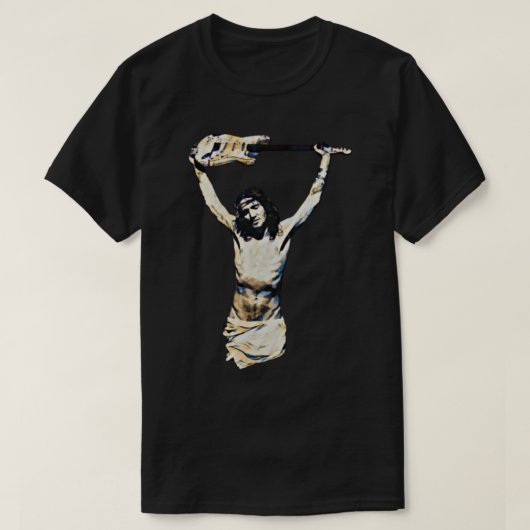 Jesus Christus Guitar - John Frusciante T-Shirt (Design vorne)