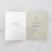 Jesus Christus hält das Evangeliumsikon zum Geburt Karte (Innenseite)