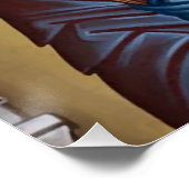 Jesus Christus hält das orthodoxe Evangelium Poster (Ecke)