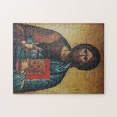 Jesus Christus hält das orthodoxe Evangelium Puzzle (Horizontal)