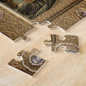 Jesus Christus hält die Evangelien Gold Juwelen Puzzle (Seite)