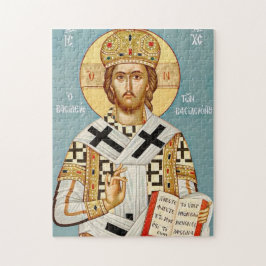 Jesus Christus hält die orthodoxe Ikone der Evange Puzzle