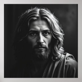 Jesus Christus - Handgefertigtes Karkohleportrait Poster