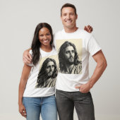 Jesus Christus - Handgefertigtes Karkohleportrait T-Shirt (Unisex)