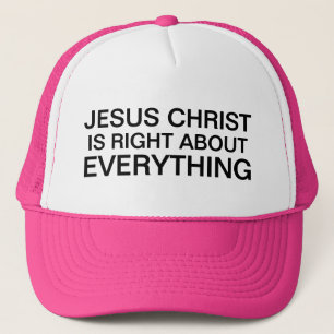 Jesus Christus hat Recht über alles, was Trucker H Truckerkappe