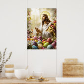 Jesus Christus Heilige Auferstehung Ostern Poster (Küche)