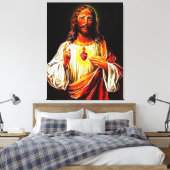 Jesus Christus Heiliges Herz Leinwanddruck (Insitu (Schlafzimmer))