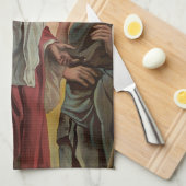 Jesus Christus heilt den blinden Mann Geschirrtuch (Viertel Falte)