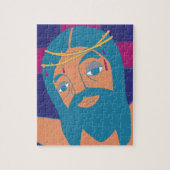 Jesus Christus, Herr Savior Messiah am Kreuz Puzzle (Vertikal)