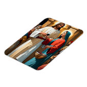 Jesus Christus Hochzeit in Cana Magnet (Linke Seite)