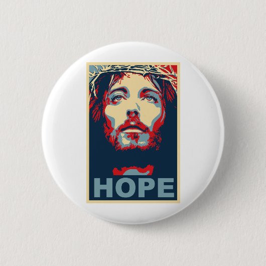 Jesus Christus-Hoffnung Button (Vorderseite)