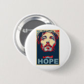 Jesus Christus-Hoffnung Button (Vorne & Hinten)