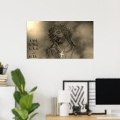 Jesus Christus - Ich bin der Weg, die Wahrheit, da Poster (Heimbüro)