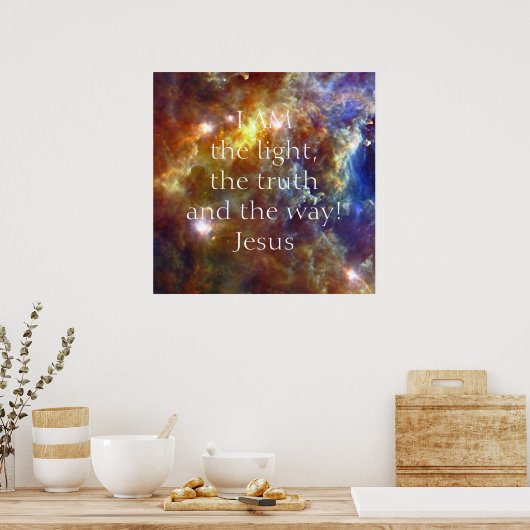 Jesus Christus Ich bin Poster (Küche)