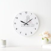 Jesus Christus - ich schütze dich Große Wanduhr (Zuhause)