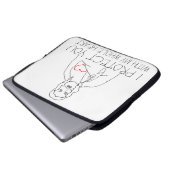 Jesus Christus - ich schütze dich Laptopschutzhülle (Vorne Knopf)
