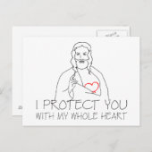 Jesus Christus - ich schütze dich Postkarte (Vorne/Hinten)