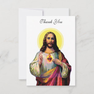 Jesus Christus im Pop-Art-Stil Dankeskarte