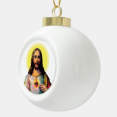 Jesus Christus im Pop Art Style Keramik Kugel-Ornament (Rechts)