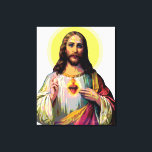 Jesus Christus im Pop Art Style Leinwanddruck<br><div class="desc">Pop ist Jesus Christus. Pop kulturelle Variation von Jesus im Pop Art Stil als Pop Icon.</div>