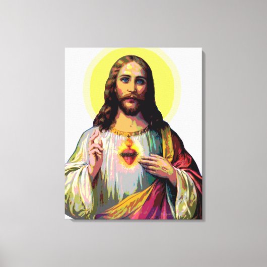 Jesus Christus im Pop Art Style Leinwanddruck (Vorderseite)