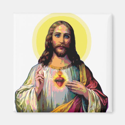 Jesus Christus im Pop Art Style Magnet (Vorne)