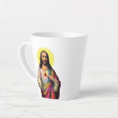 Jesus Christus im Pop Art Style Milchtasse (Linke Ecke)