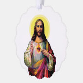 Jesus Christus im Pop Art Style Ornament Karte (Links)