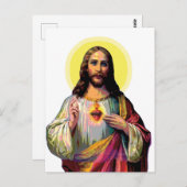 Jesus Christus im Pop Art Style Postkarte (Vorne/Hinten)