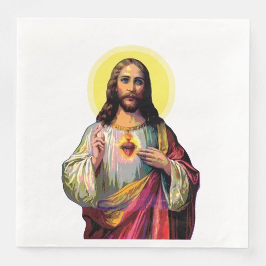 Jesus Christus im Pop Art Style Serviette (Vorderseite)