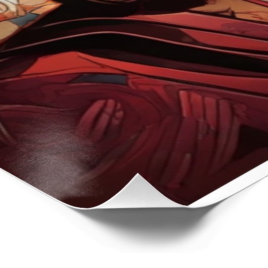 Jesus Christus im Pop Kunst und Kunst-Déco Poster (Ecke)