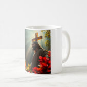 Jesus Christus in der Tasse des Gartenkaffees (VorderseiteRechts)