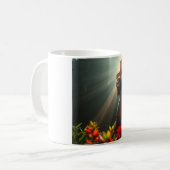 Jesus Christus in der Tasse des Gartenkaffees (Vorderseite Links)