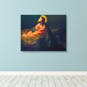 Jesus Christus in Gethsemane Leinwanddruck (Insitu (Holzboden))