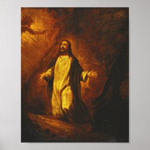 Jesus Christus in Gethsemane Poster