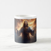 Jesus Christus in Wolken Version 5 Kaffeetasse (Mittel)