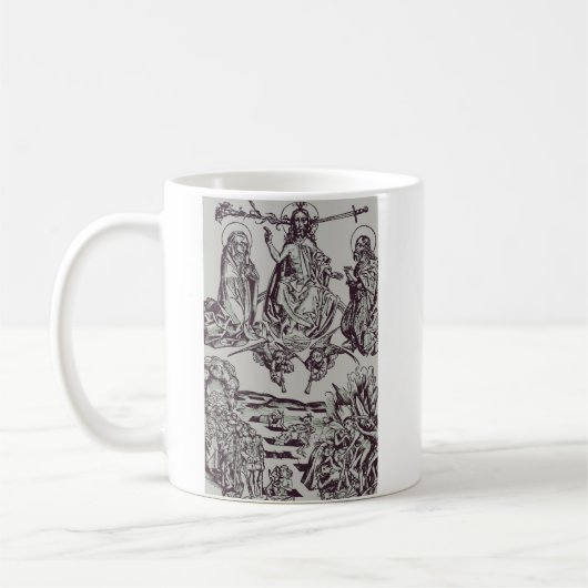 Jesus Christus ist der Richter des Universums Kaffeetasse (Links)