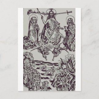 Jesus Christus ist der Richter des Universums Postkarte
