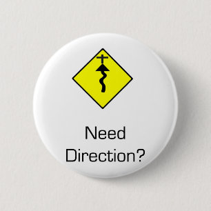 Jesus Christus ist die Richtung Button