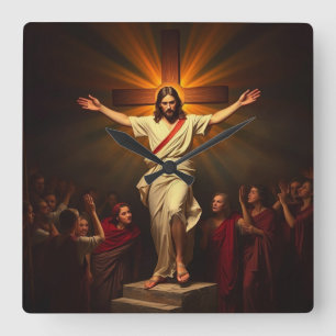 Jesus Christus ist die Uhr der Mauer