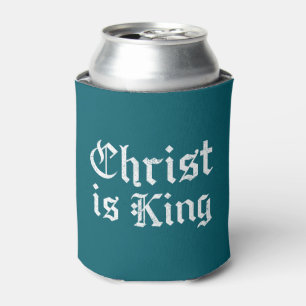 Jesus Christus ist König Gothic Blackletter Grunge Dosenkühler